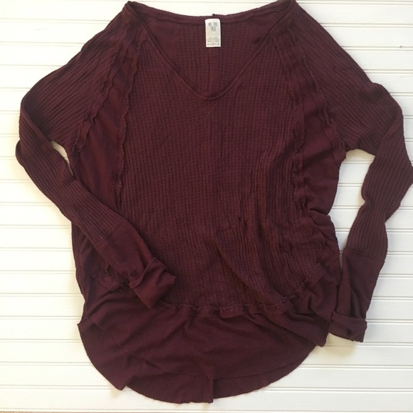 Free People We The Free Catalina thermal plum S - Picture 2 of 4